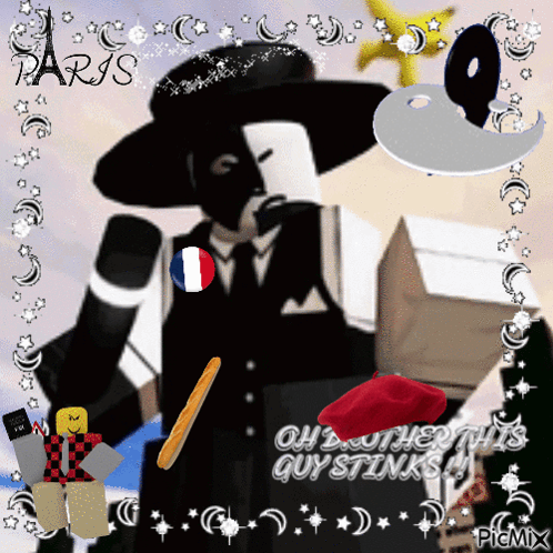 A Picture Of A Man In A Suit And Hat With The Words Oh Another This Guy Stinks At The Bottom GIF