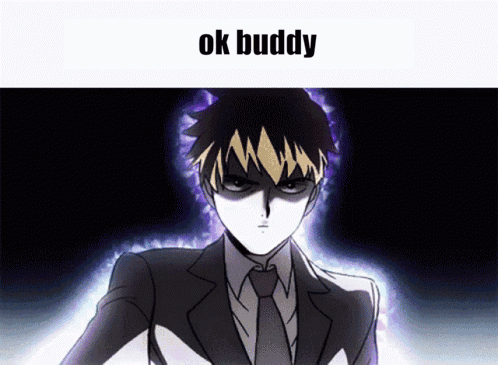 A Picture Of A Man In A Suit And Tie With The Words Ok Buddy Above Him GIF