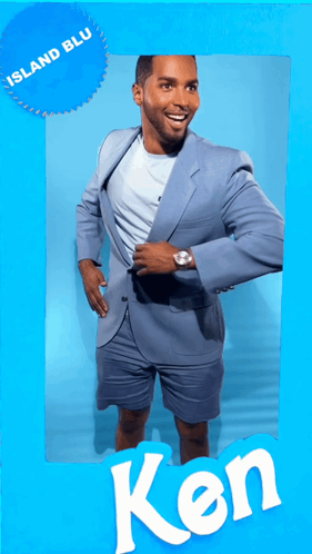 A Picture Of A Man In A Suit With The Name Ken GIF