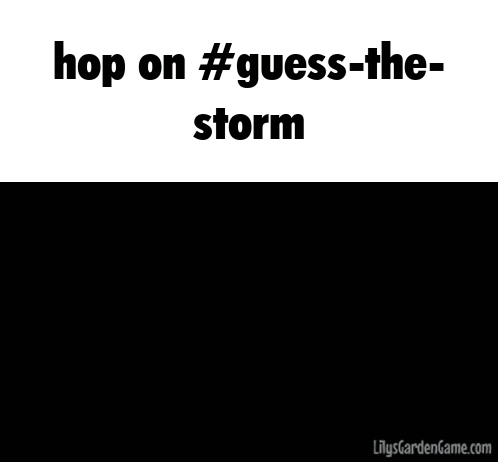 A Picture Of A Man In The Woods With The Words Hop On #Guess-The Storm GIF