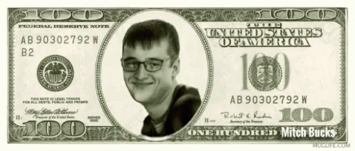 A Picture Of A Man On A 100 Dollar Bill GIF