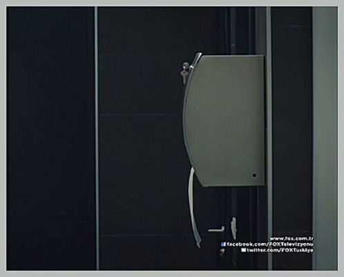 A Picture Of A Man Opening A Door With The Website Www.fox.com.tr At The Top GIF