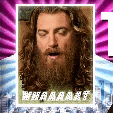 A Picture Of A Man With A Beard And The Words Whaaaat On The Bottom GIF