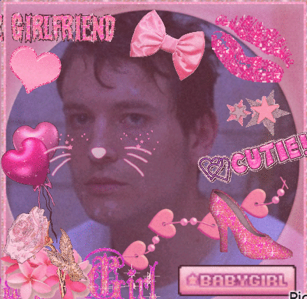 Man With Cat Nose And Girlfriend Cutie Text GIF