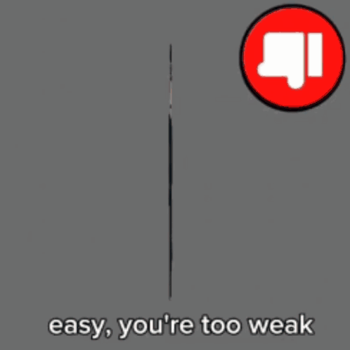A Picture Of A Man With A Gun And The Words Easy You 'Re Too Weak On The Bottom GIF