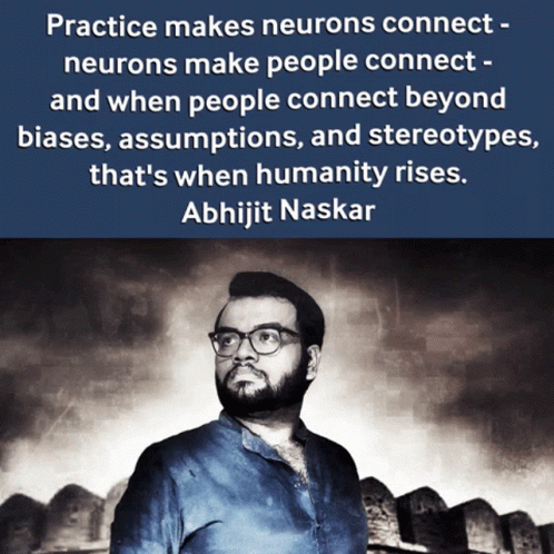 A Picture Of A Man With A Quote By Abhijit Naskar GIF