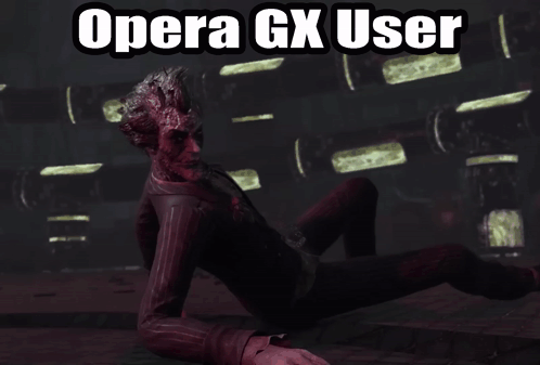 A Picture Of A Man With Blood On His Face And The Words Opera Gx User Above Him GIF