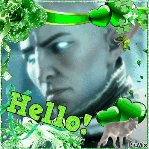 A Picture Of A Man With Blue Eyes And The Words Hello GIF