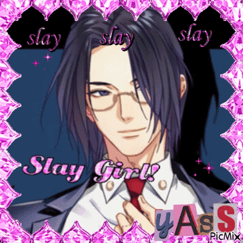 A Picture Of A Man With Glasses And The Words Stay Girl Written On It GIF