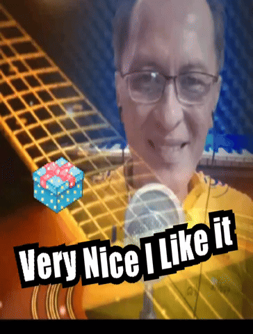 A Picture Of A Man With Glasses And The Words Very Nice I Like It Below Him GIF