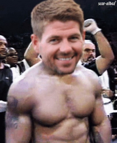 A Picture Of A Man With Scar-Alboz Written In The Corner GIF