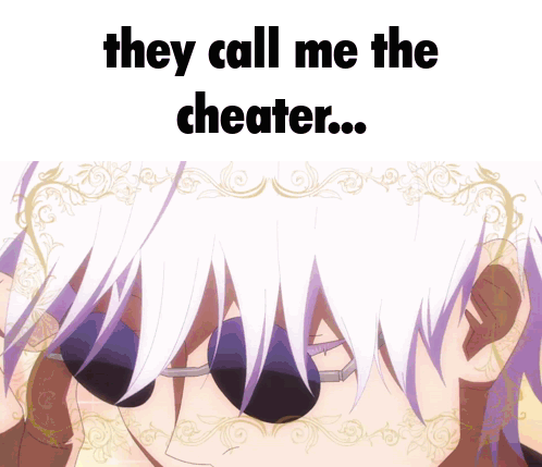 A Picture Of A Man With Sunglasses And The Words " They Call Me The Cheater ... " GIF