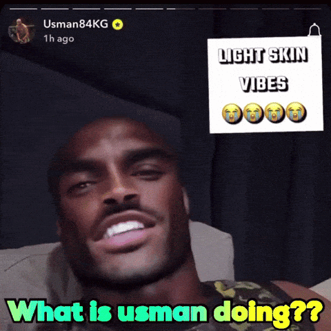 A Picture Of A Man With The Caption Light Skin Vibes GIF