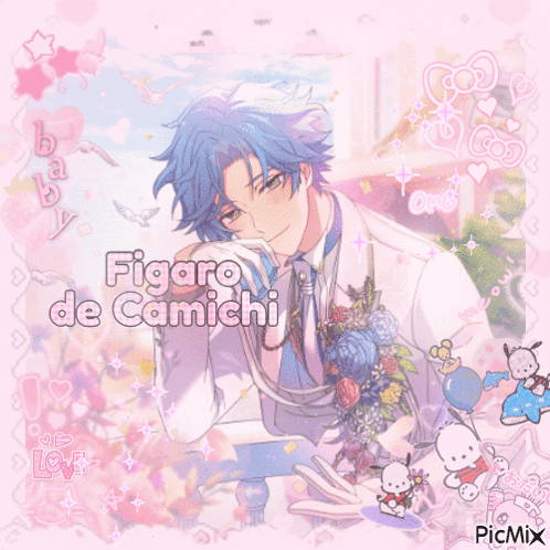 A Picture Of A Man With The Name Figaro De Camichi GIF