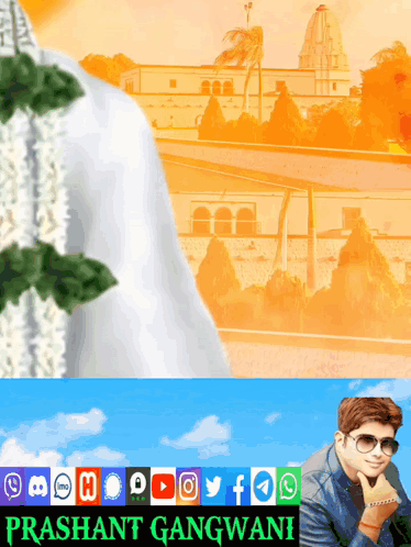 A Picture Of A Man With The Name Prashant Gangwani At The Top GIF