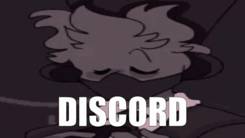 A Picture Of A Man With The Word Discord Written On It GIF