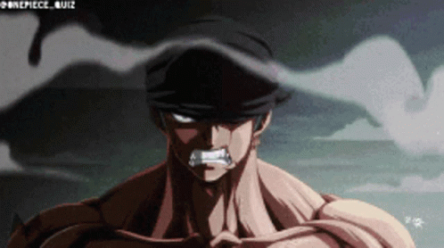 A Picture Of A Man With The Word Onepiece On The Bottom Right GIF