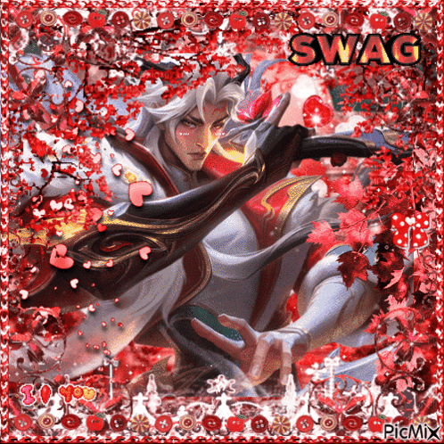 A Picture Of A Man With The Word Swag On The Bottom Right GIF