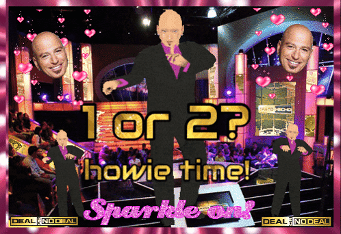 A Picture Of A Man With The Words 1 Or 2 Howie Time Sparkle On It GIF