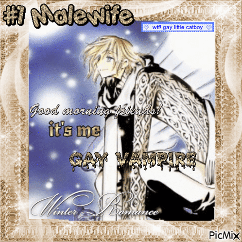 A Picture Of A Man With The Words # 7 Malewife On It GIF