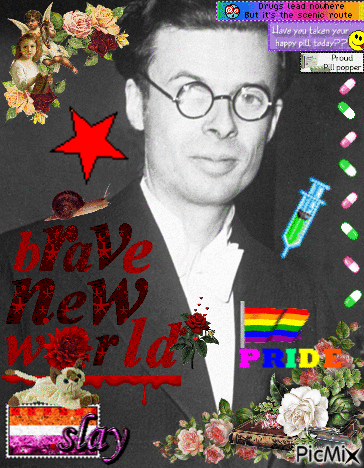 Man With Words Brave New World GIF