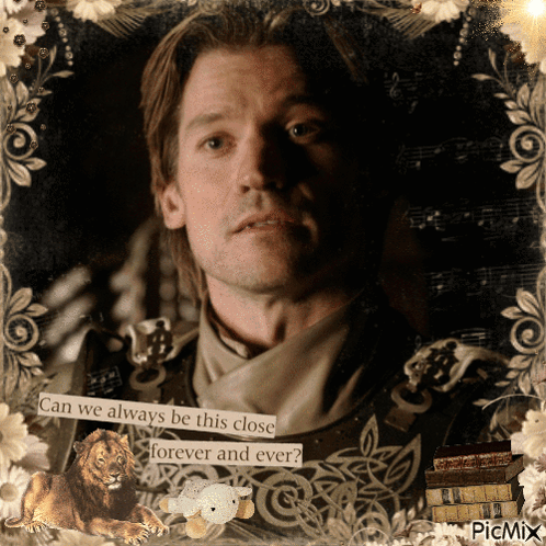 A Picture Of A Man With The Words " Can We Always Be This Close Forever And Ever " On It GIF