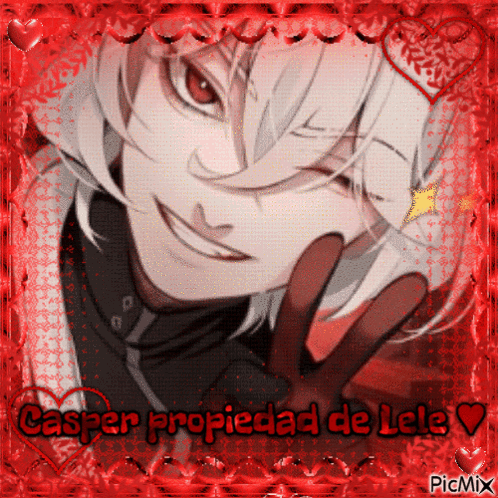 A Picture Of A Man With The Words Casper Propiedad De Lele GIF