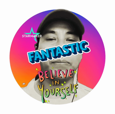 A Picture Of A Man With The Words Fantastic Believe In Yourself GIF