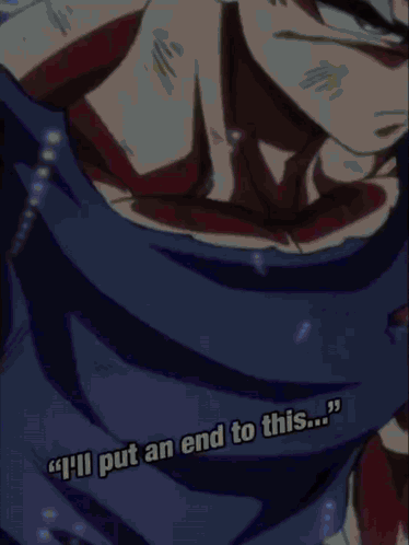 A Picture Of A Man With The Words " I 'Ll Put An End To This ... " GIF