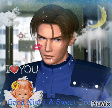 A Picture Of A Man With The Words " I Love You " On It GIF
