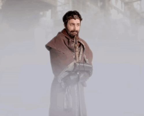 A Picture Of A Man With The Words I 'M So Alone On The Bottom GIF