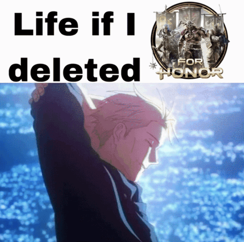 A Picture Of A Man With The Words Life If I Deleted Below Him GIF