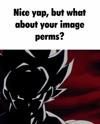 A Picture Of A Man With The Words Nice Yap But What About Your Image Permits GIF