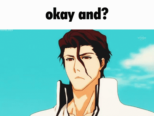 A Picture Of A Man With The Words " Okay And " On The Top GIF