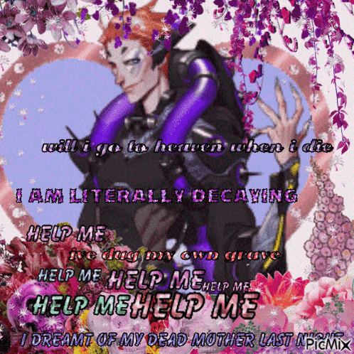 A Picture Of A Man With The Words Will I Go To Heaven When I Die Am Literally Decaying Help Me GIF