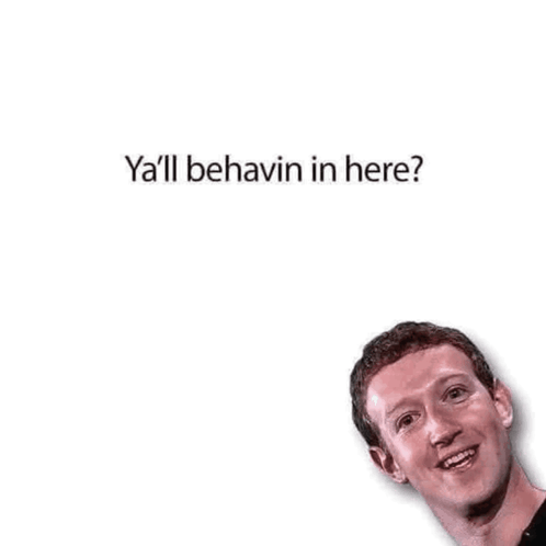 A Picture Of A Man With The Words `` Ya 'Ll Be Havin In Here '' Written On It . GIF