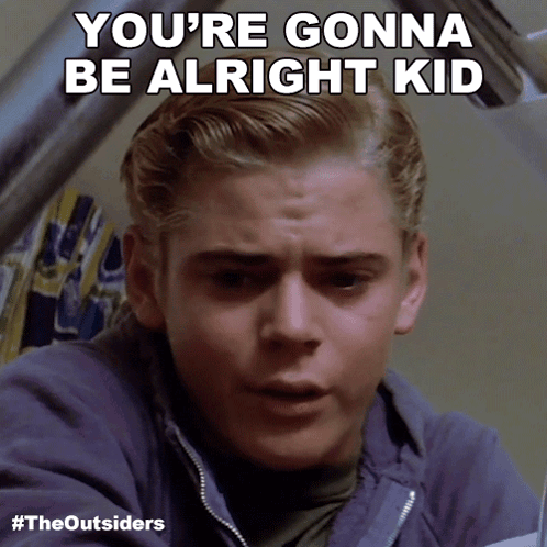 A Picture Of A Man With The Words You 'Re Gonna Be Alright Kid GIF