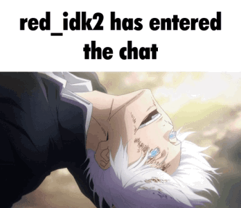 A Picture Of A Man With White Hair And The Words Red_idk2 Has Entered The Chat GIF