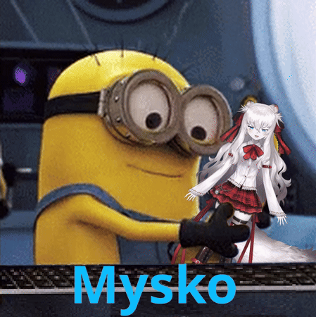 Minion Holding Doll With Mysko GIF