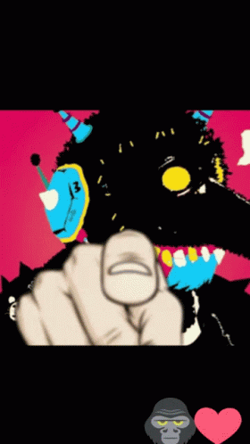A Picture Of A Monster Pointing At The Viewer With The Words Next Hero Is You Below It GIF