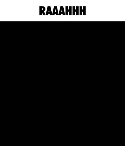 A Picture Of A Monster With The Word Raaahhh Above It GIF