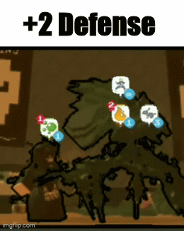 A Picture Of A Monster With The Words + 2 Defense GIF