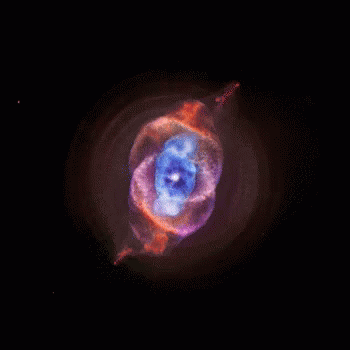 A Picture Of A Nebula In The Night Sky GIF