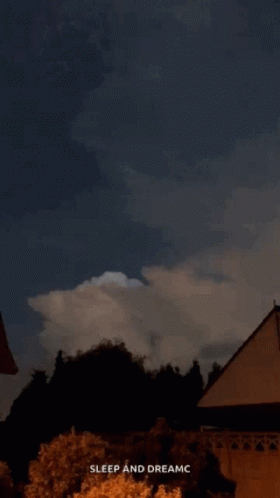 A Picture Of A Night Sky With The Words Sleep And Dreamc GIF