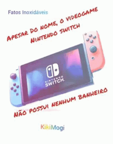 A Picture Of A Nintendo Switch With A Caption In A Foreign Language . GIF