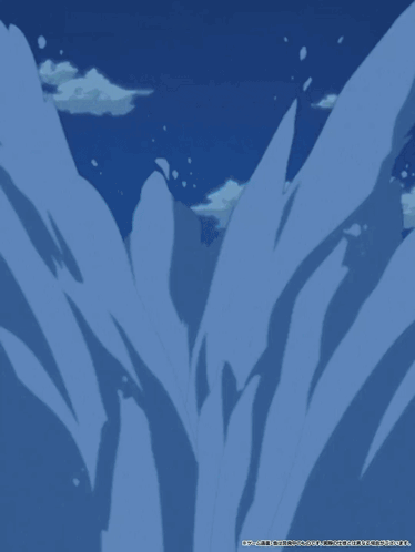 A Picture Of A Person Flying Through A Blue Circle GIF