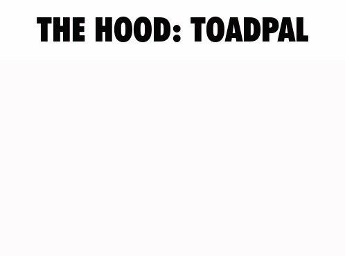 A Picture Of A Person In The Water With The Words " The Hood Toadpal " Above Them GIF