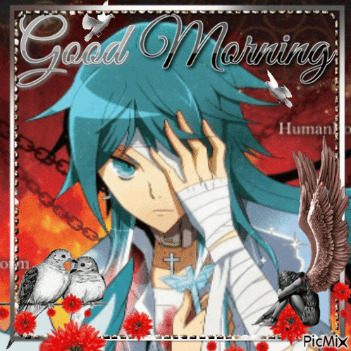Person With Bandage On Face Saying Good Morning Human GIF