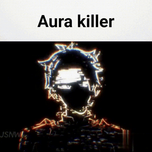 a picture of a person with aura killer written on the top