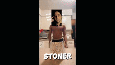 A Picture Of A Person With The Word Stoner On The Bottom GIF